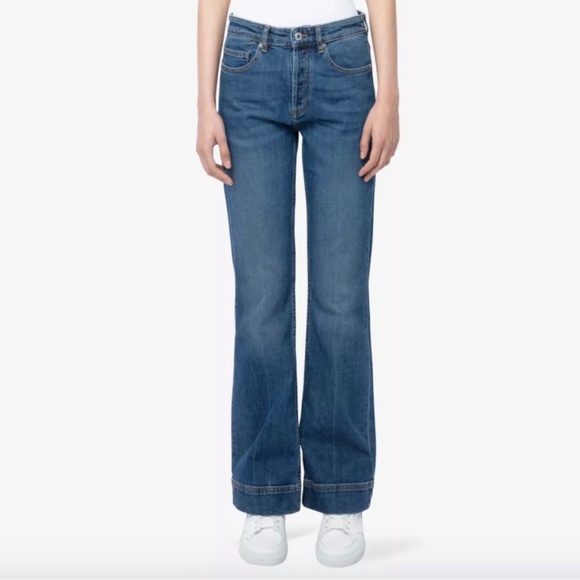 ZADIG&VOLTAIRE Vincente Flared Leg Mid Rise Stretch Denim Jeans - Picture 10 of 10